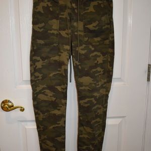 Womens camo pants with draw string